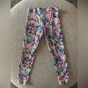 Lilly Pulitzer leggings good used condition girls size med 6-7